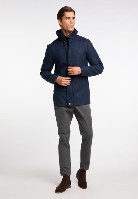 Dreimaster Übergangsjacke aus Wollgemisch Herren Nachtblau - Image 4
