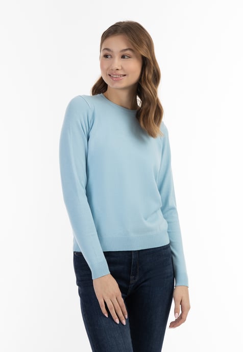 Mymo Strickpullover Damen hellblau - Image 3