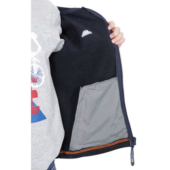 Trespass - Polaire SHAW - Garçon (Bleu marine / Orange Chiné) - Image 4