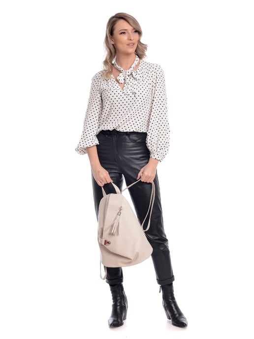 Isabella Rhea SS22 IR 1685 Beige Cuir de vachette Sac - Image 5