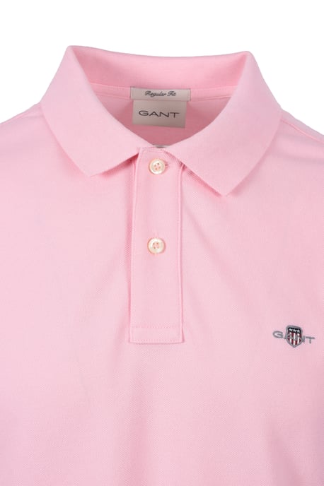 Gant Reg Shield Ss Pique Polo Shirt California Pink