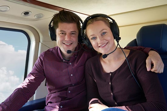 Blue Skies Helicopter Flight with Bubbly for Two (eVoucher)