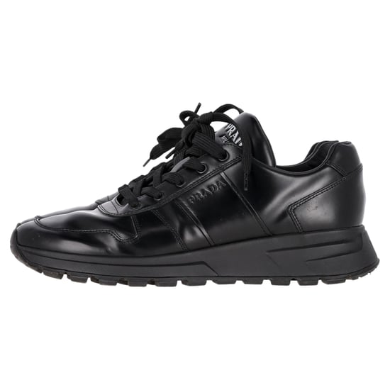 Prada Prax 01 Schnür-Low-Top-Sneaker aus schwarzem Kalbsleder - Image 5