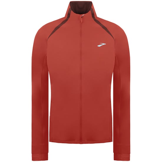 Brooks Fushion Damen Dunkelrote Hybrid-Laufjacke - Image 1