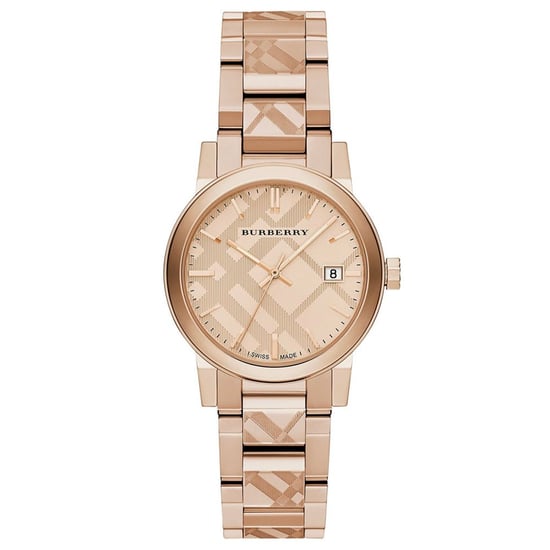 Burberry BU9146 The City Engraved Check Unisex Watch