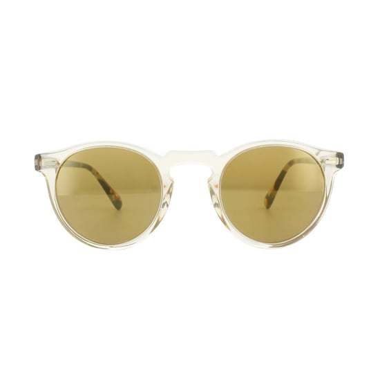 Oliver Peoples Sonnenbrille Gregory Peck 5217 1485W4 Honig Dunkel Braun Gold Spiegel - Image 1