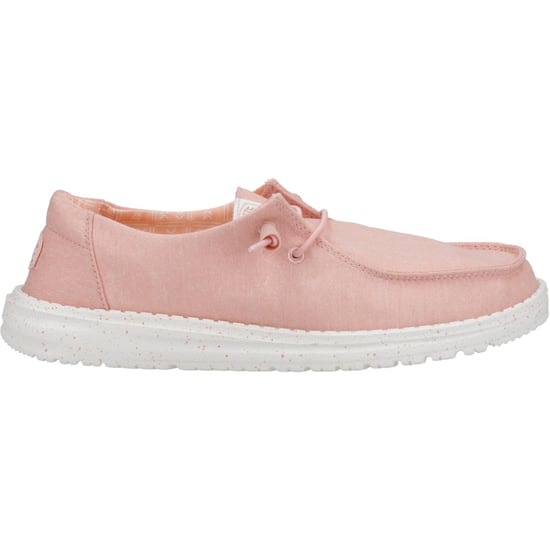 HEYDUDE Wendy Canvas 100% Baumwolle Damen Rosa Loafers - Image 5
