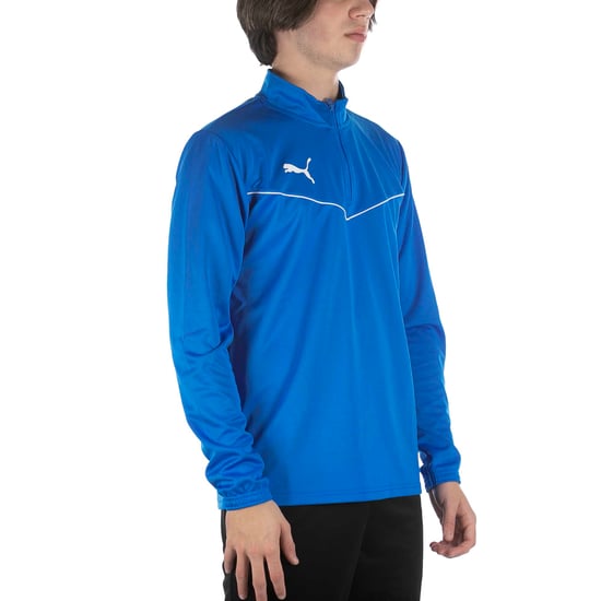 Puma Teamrise Sweatshirt 1/4 Zip Top Blau - Image 2