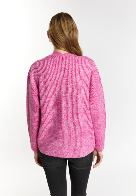 Mymo Strickcardigan Damen Rosa - Image 4