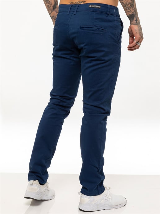 Enzo Herren Slim Fit Stretch Chinos - Image 3