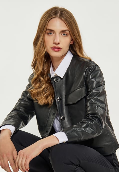 Dreimaster Jacke Damen schwarz - Image 5