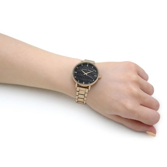 Michael Kors MK4593 Pyper schwarz MK gemusterte Damenuhr - Image 4