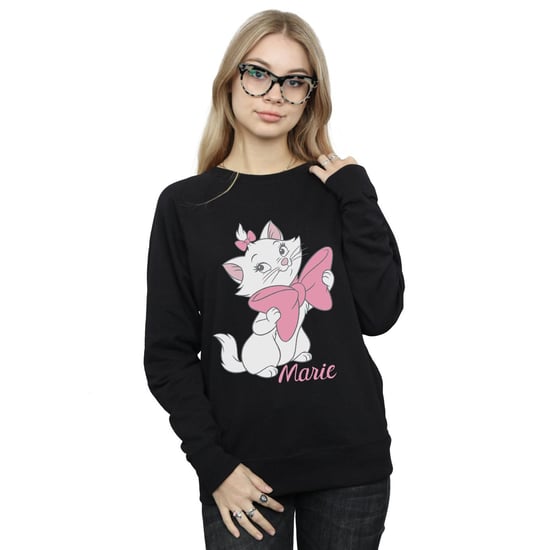 Disney Aristocats Marie Bow Sweatshirt für Damen/Damen (Schwarz) - Image 2