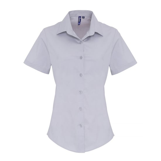 Premier - Formelles Hemd für Damen kurzärmlig (Silber) - Image 1