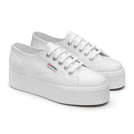 Superga Womens/Ladies 2790 Linea Up Down Turnschuhe (Weiß) - Image 1