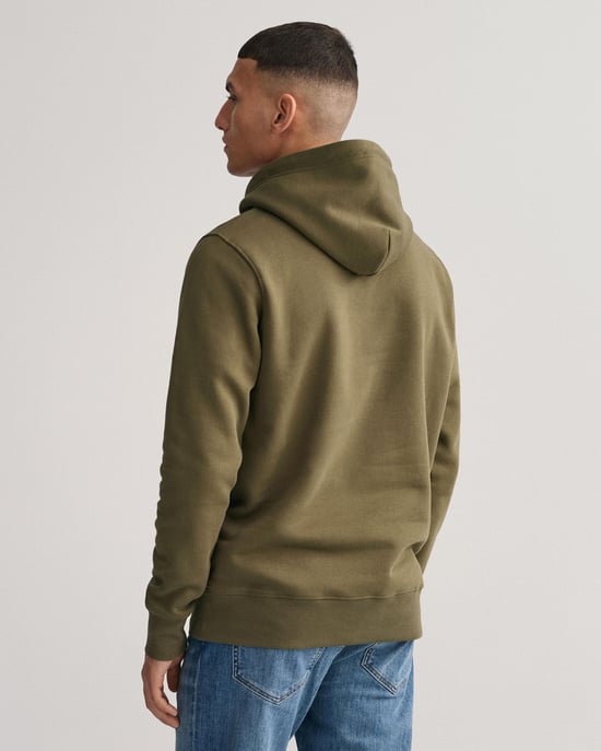 Gant Regular Shield Hoodie Sweatshirt - Image 4