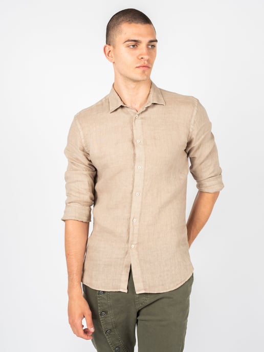 Xagon Man Hemd Lino Herren beige - Image 4
