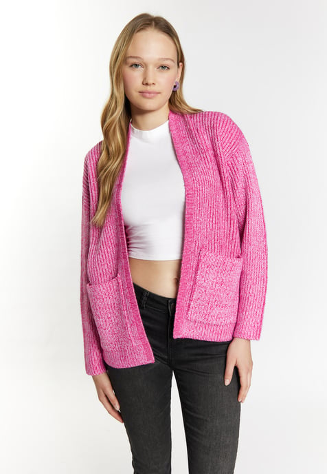 Mymo Strickcardigan Damen Rosa - Image 3
