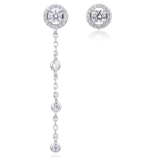 Gena.paris 'Der Eine' Damen 925 Sterling Silber Anhängerohrringe - Silber GBO1529-W - Image 1