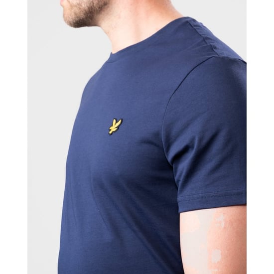 Lyle & Scott Tee SS Einfarbiges T-Shirt Blau - Image 4