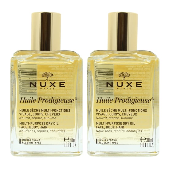 Nuxe Huile Prodigieuse Multi-Purpose Dry Oil 30ml Face Body Hair X 2