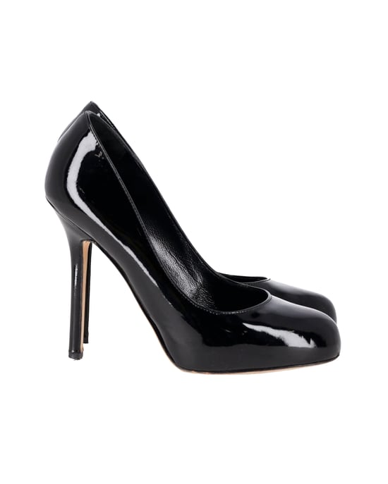 Sergio Rossi High Heel-Pumps aus schwarzem Lackleder - Image 1