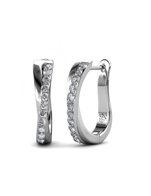 Criss-Ohrringe - Silber und Kristall - Image 1