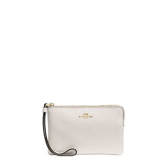 Crossgrain Leather Corner Zip Bag