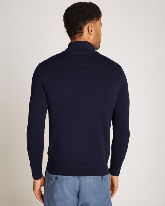 Tommy Hilfiger Essential Cotton Mens Half Zip Mock Sweatshirt