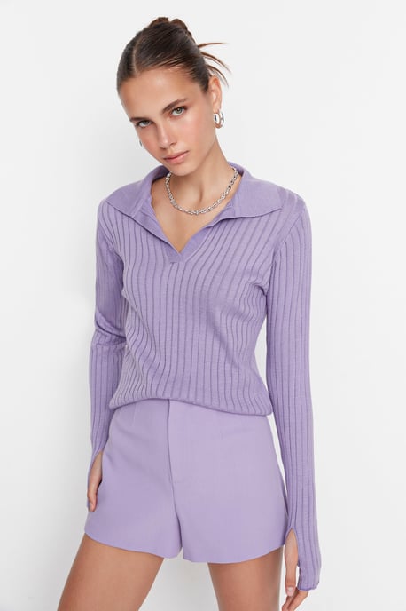 Trendyol Damen Unifarben Pullover - Image 1