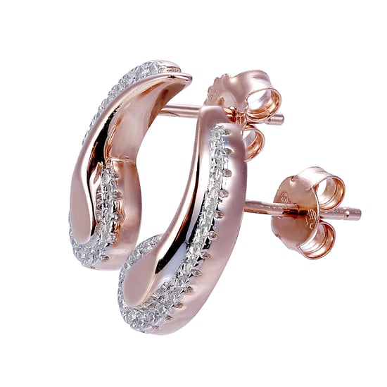 Orphelia 'Tilou' Ohrstecker aus 925er Sterlingsilber für Damen - Rosé ZO-7441 - Image 3