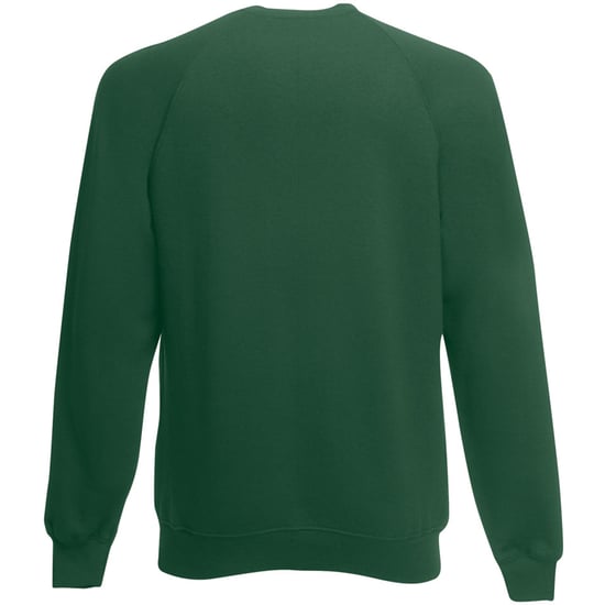 Fruit Of The Loom Childrens Unisex Raglan Ärmel Sweatshirt (Flasche grün) - Image 2
