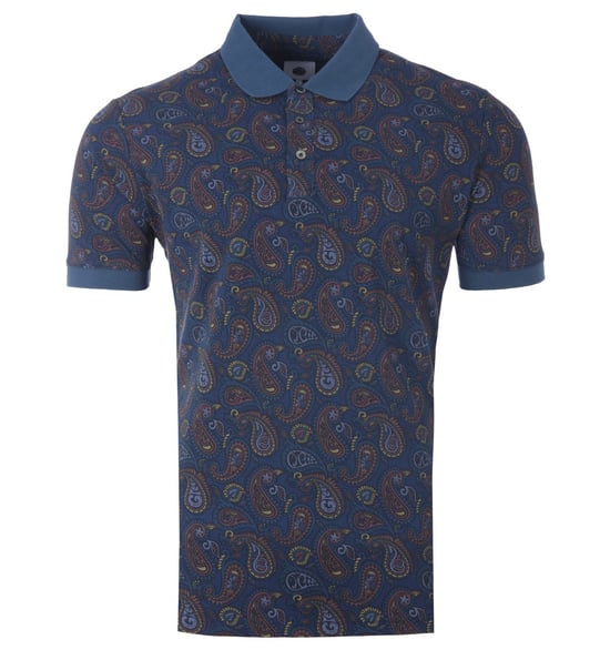 Pretty Green Alloway Paisley Polo Shirt - Multi Coloured