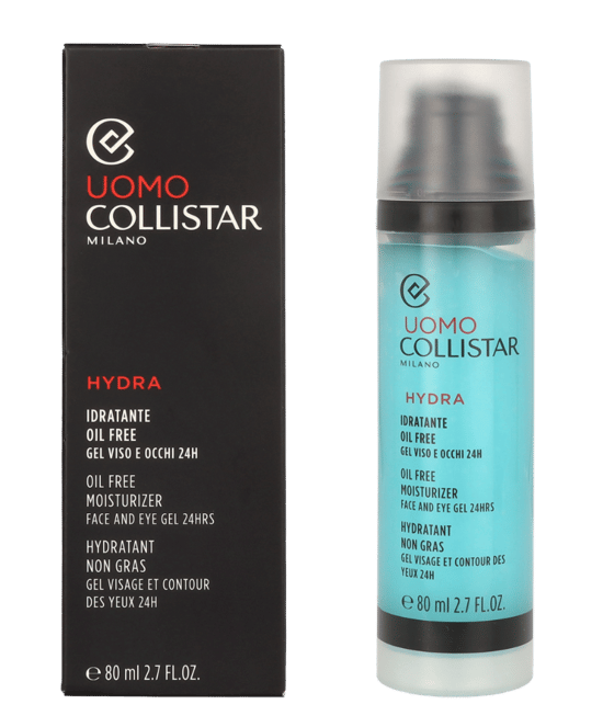 Collistar Uomo Hydra Öl-freie Feuchtigkeitscreme für Gesicht und Augen Gel 80 ml - Image 1