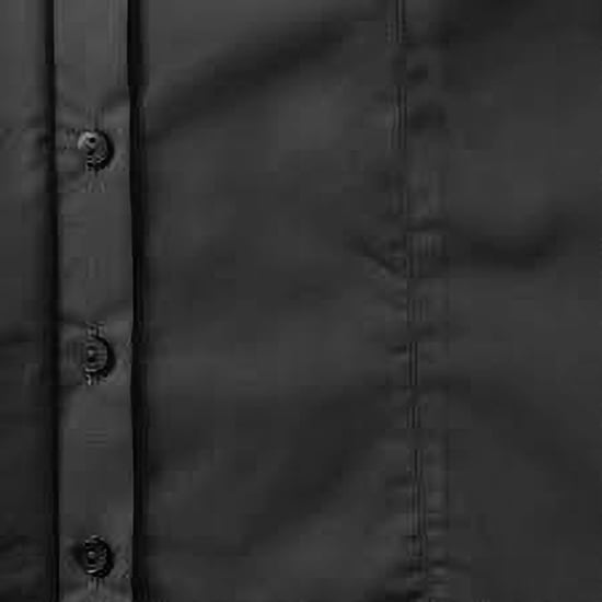 Russell Collection Damen/Damen Langarmhemd aus pflegeleichter Poly-Baumwolle aus Popeline (Schwarz) - Image 3