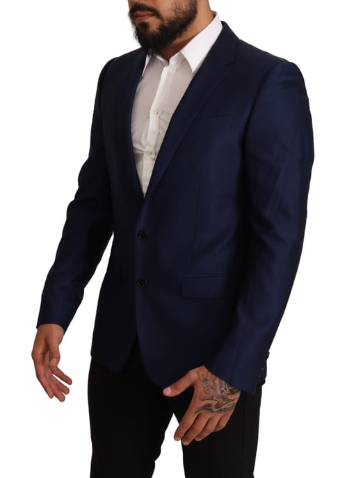 Dolce & Gabbana - Blazer MARTINI - Veste cintrée bleu marine pour homme - Image 6