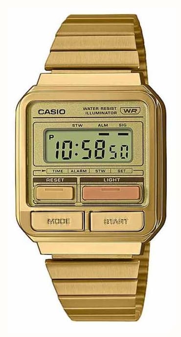 Casio Casio Collection Vintage Gold Damen Armbanduhr A120WEG-9AEF - Image 1