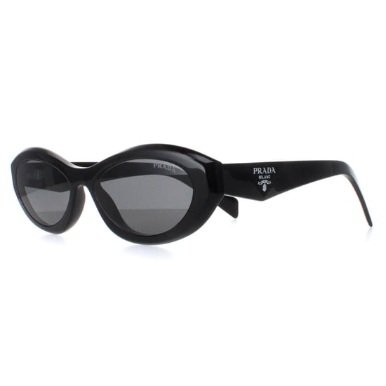 Prada Oval Womens Black Dark Grey PR26ZS