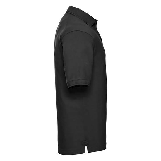 Russell Herren Ripp Polo-Shirt, Kurzarm (Schwarz) - Image 2