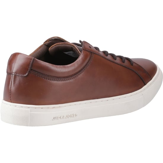 Jack & Jones Galaxy Leder Herren Cognac Turnschuhe - Image 2