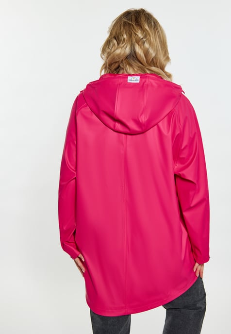 Schmuddelwedda Curvy Regenmantel Damen Himbeerrosa - Image 4