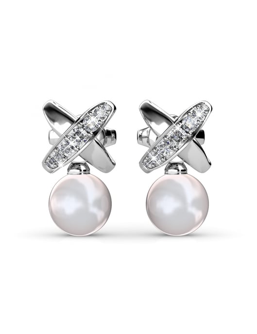 Parure et Coffret Chris Pearl - Argenté et Cristal - Image 2