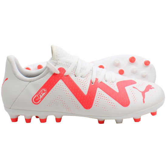 Puma Future Play MG Jr. Weiße Fußballschuhe für Kinder - Image 3
