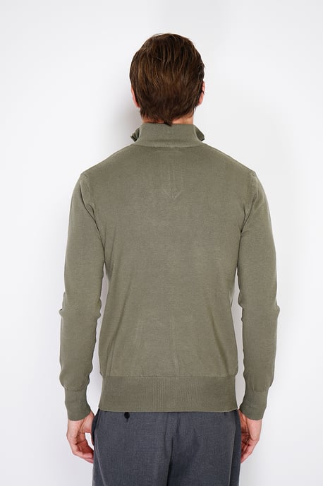 William de Faye - Kurzer Reißverschluss - Khaki - Image 2