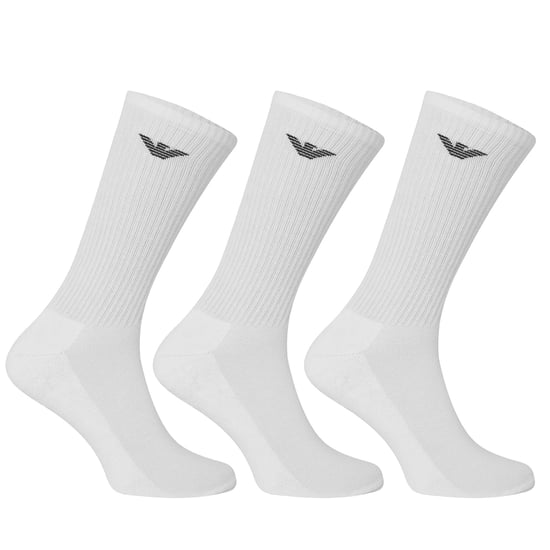 Emporio Armani CC300 Herren Crew Socken Alltag Sport Baumwolle 3er Pack Trainer Socken - Image 1