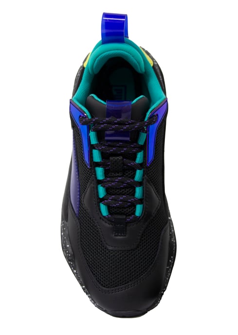 Puma Thunder Space Black Low Lace Up Mens Trainers 370768 04