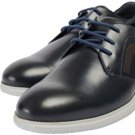 Pod Aston Leder Herren Schnürschuhe Navy - Image 6