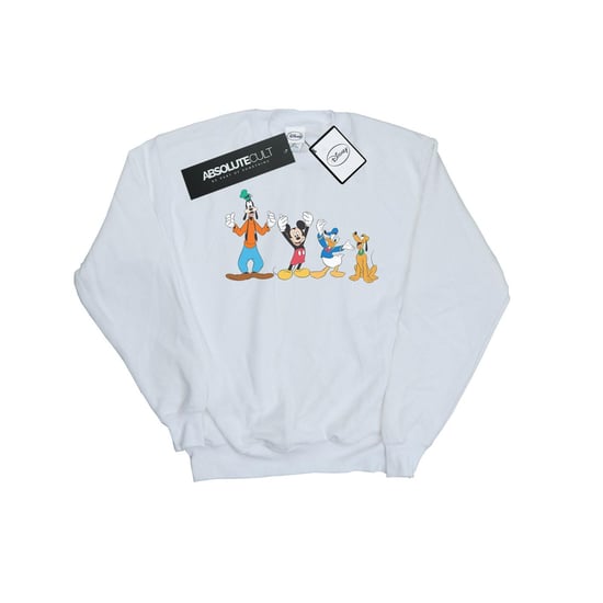 Disney Herren Mickey Mouse Friends Sweatshirt (Weiß) - Image 1