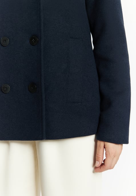 Dreimaster Cabanjacke aus Wollgemisch Damen nachtblau - Image 5