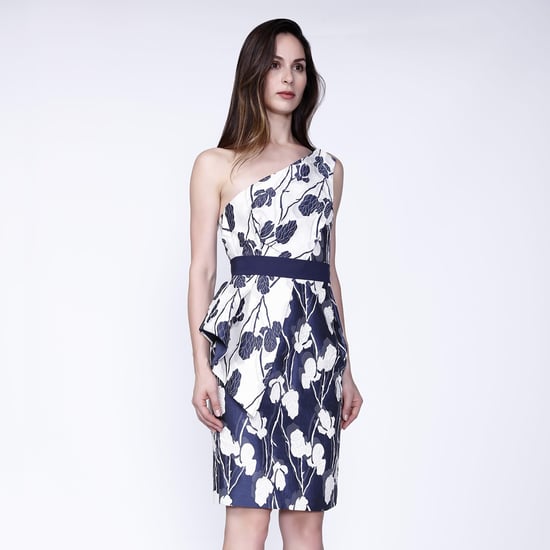 Jacquard-Blumen-Bustierkleid - Image 1